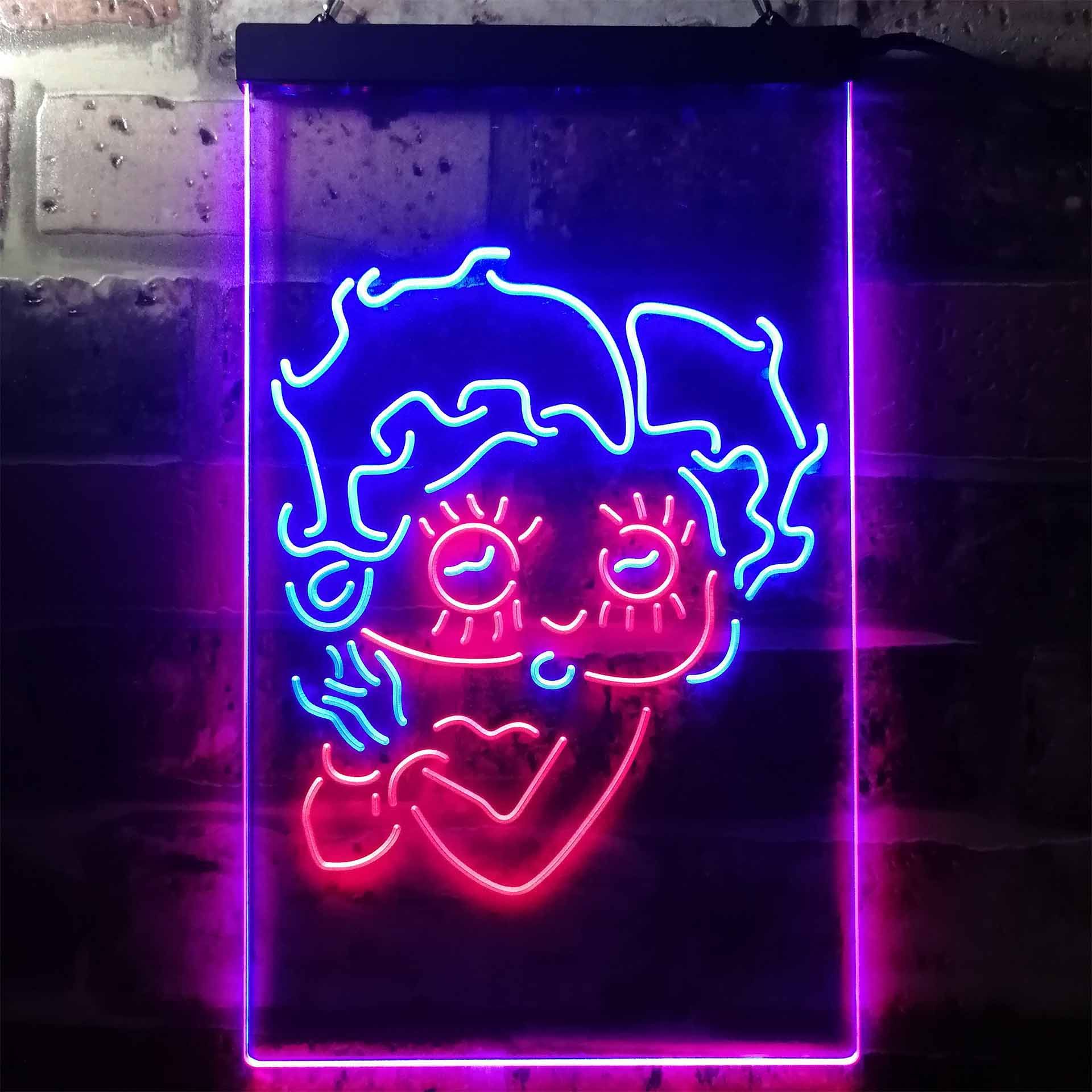 Betty Boop Dual LED Neon Light Sign